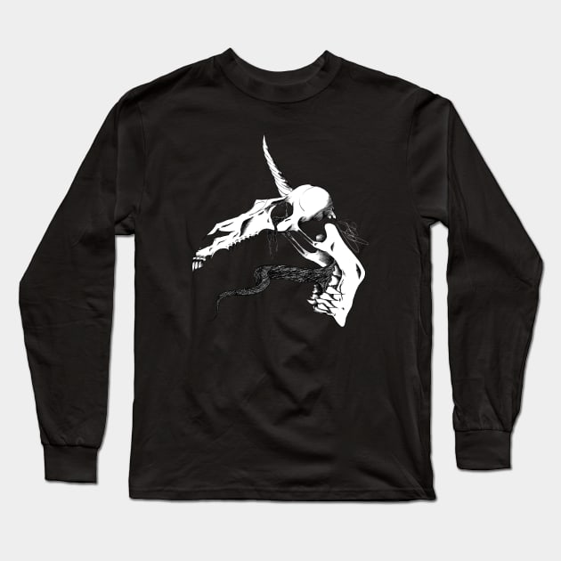 Unicorn Remains Long Sleeve T-Shirt by Opalescents